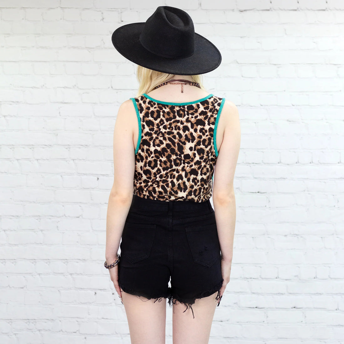 Leopard Tank Top with Pocket