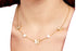 18K GOLD PLATED STAINLESS STEEL "BUTTERFLIES" NECKLACE