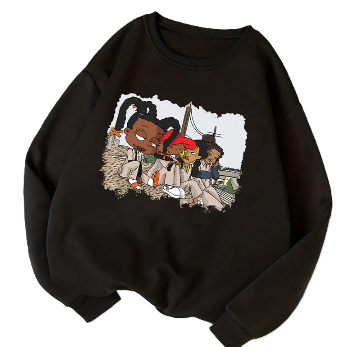Hoodie Long Sleeve Printing Casual Cartoon Sweater