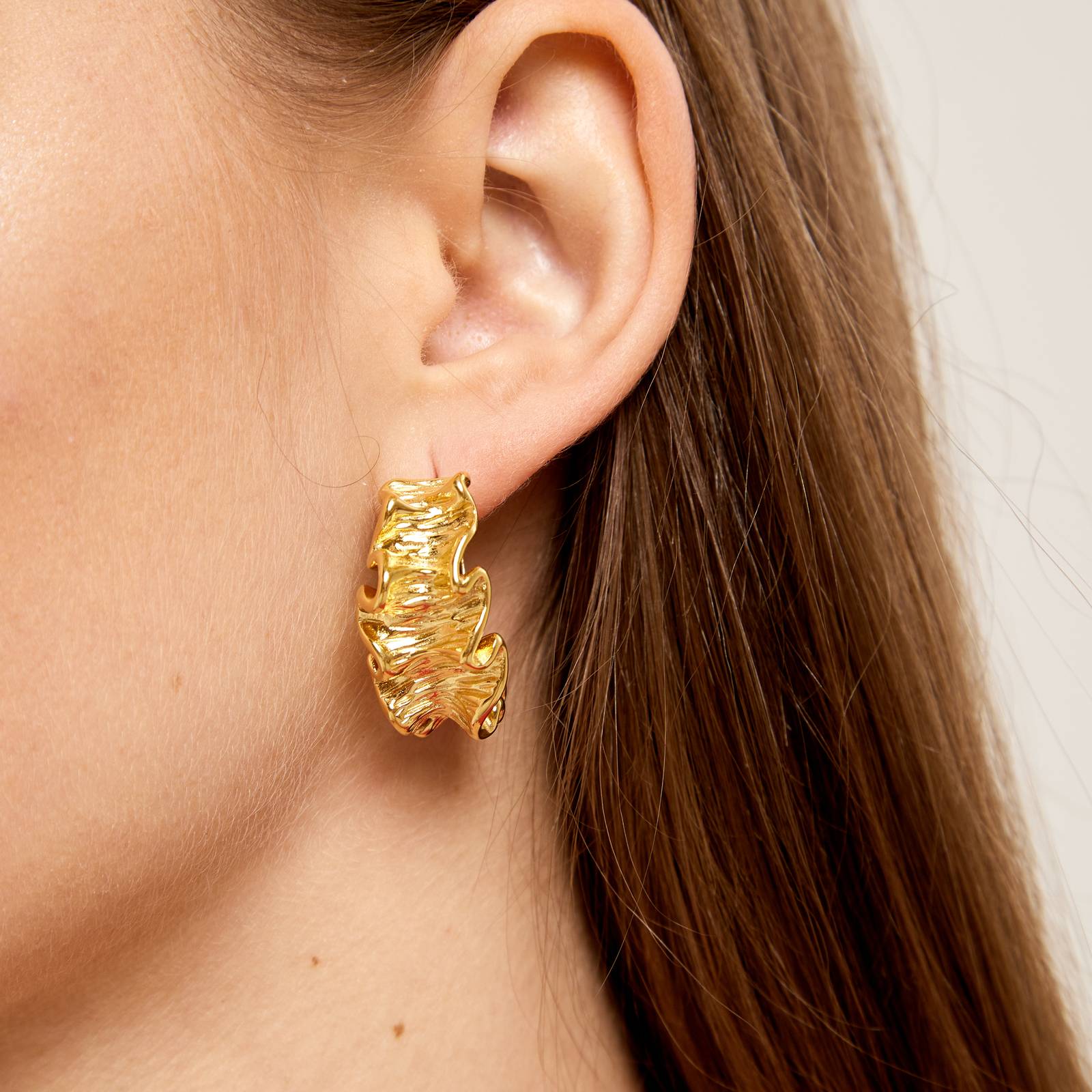 18K GOLD PLATED STAINLESS STEEL EARRINGS