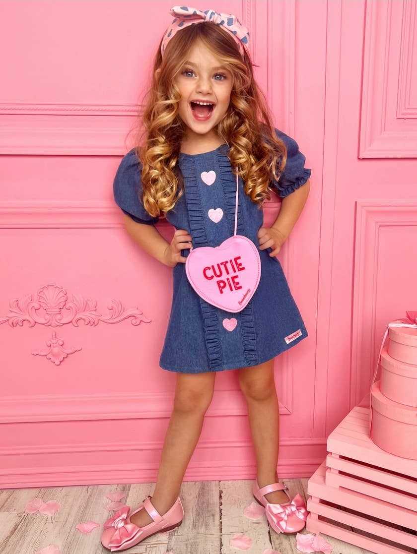 Girls Cutie Pie Denim Dress