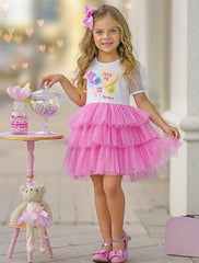 Sweetheart Girls Cutie Pie Tiered Tutu Dress