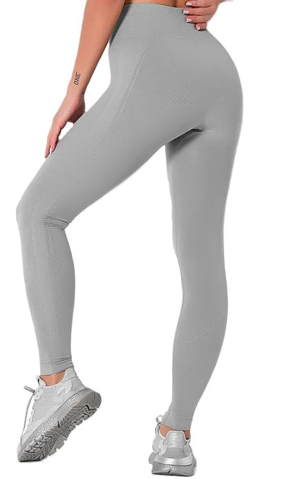 Sports Solid Color Nylon Spandex Active Bottoms Leggings